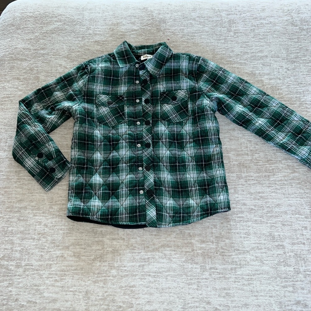 Quilted plaid CPO Jacket- size L (12)